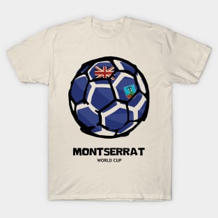 Montserrat Football Country Flag T-Shirt